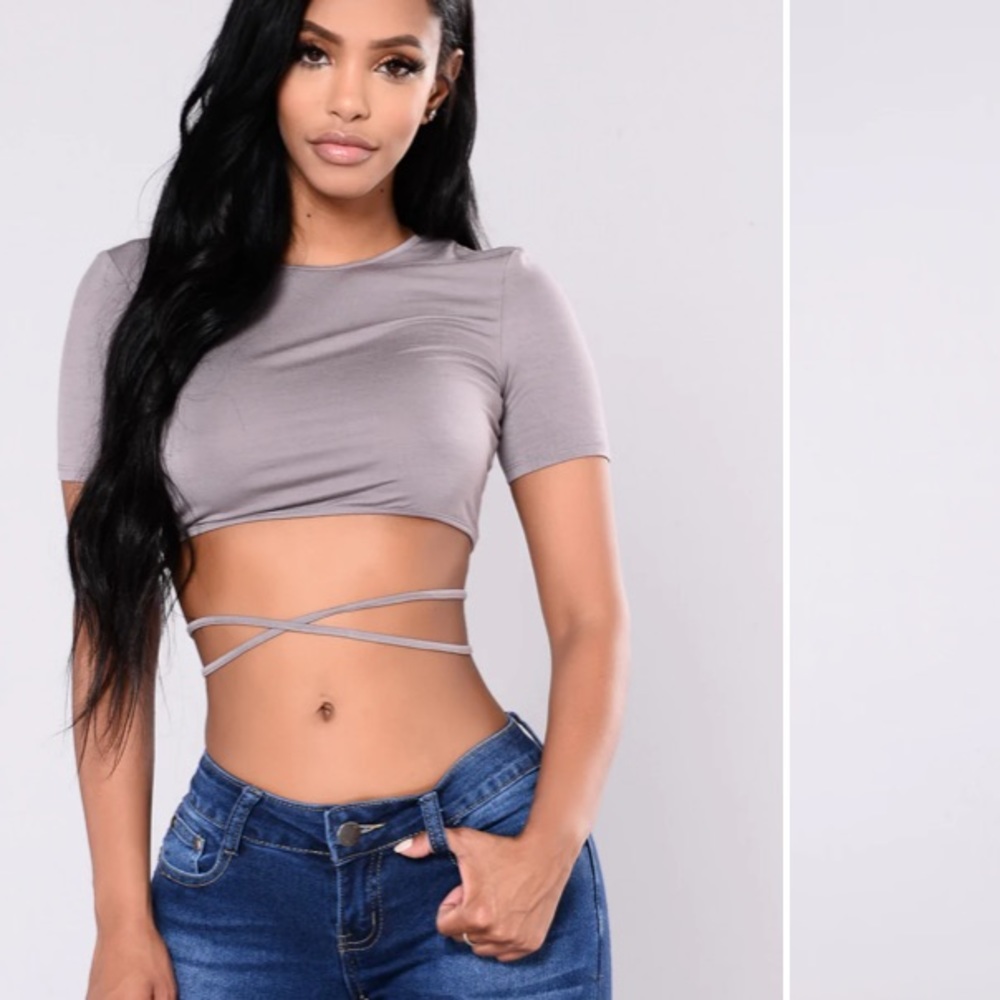 Purple crop top